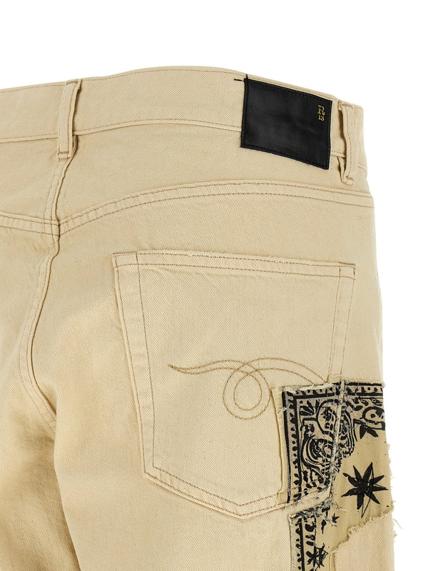 R13 Beige Denim Pants - Image 5