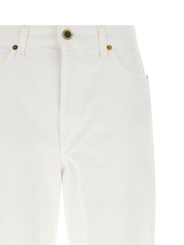 Khaite White Denim Pants - Image 3
