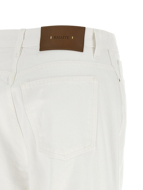 Khaite White Denim Pants - Image 4