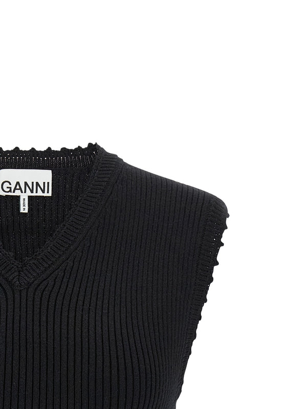 Ganni Black Sleeveless - Image 3
