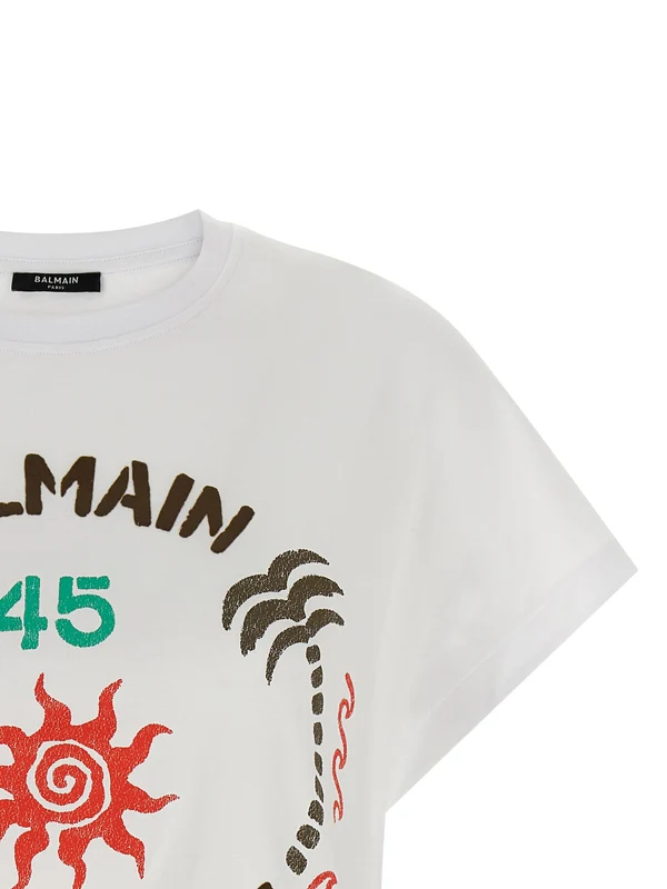 Balmain White Half Sleeve - Image 3