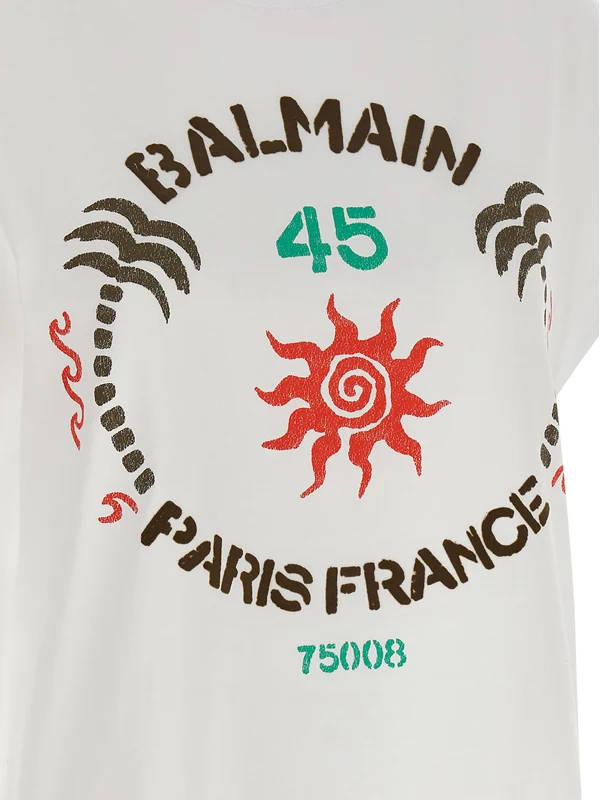 Balmain White Half Sleeve - Image 4