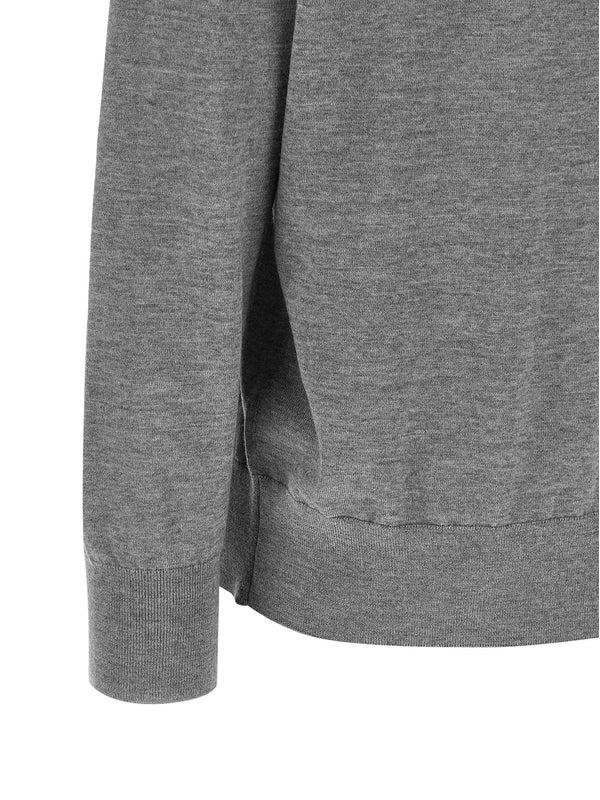 Dries Van Noten Grey Knitted - Image 4