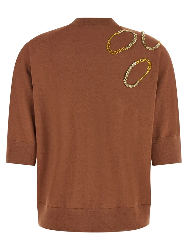 Dries Van Noten Brown Knitted - Image 2