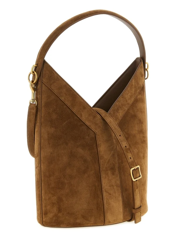 Y Long Brown Shoulder Bag - Image 2