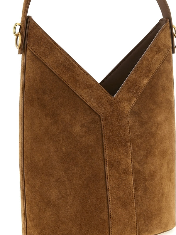 Y Long Brown Shoulder Bag - Image 3