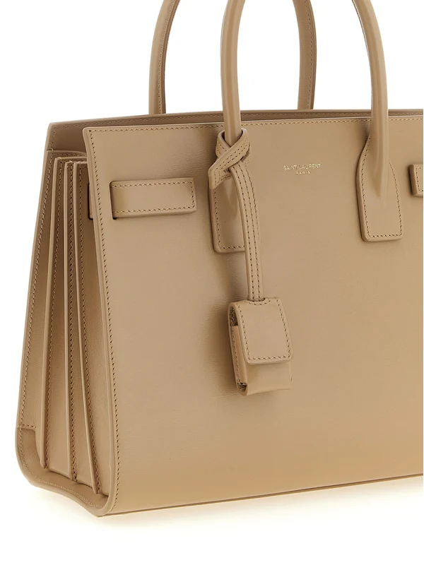 Saint Laurent Beige Tote Bags - Image 3