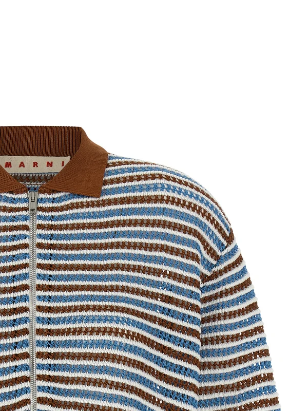 Marni Blue Brown Cardigans - Image 3