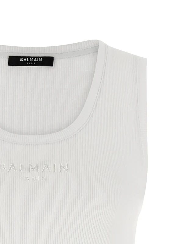 Balmain White Sleeveless - Image 3