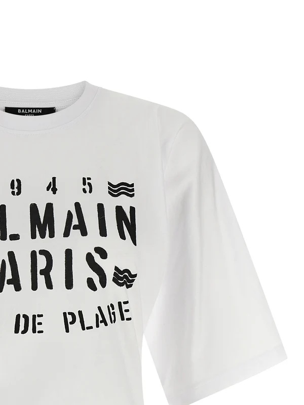 Balmain White Half Sleeve - Image 3