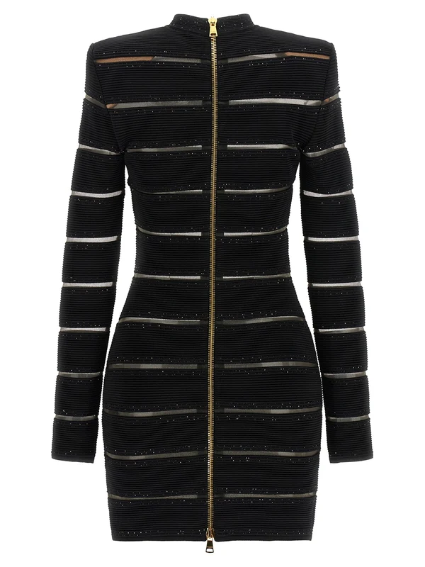 Balmain Black Mini Dress - Image 2