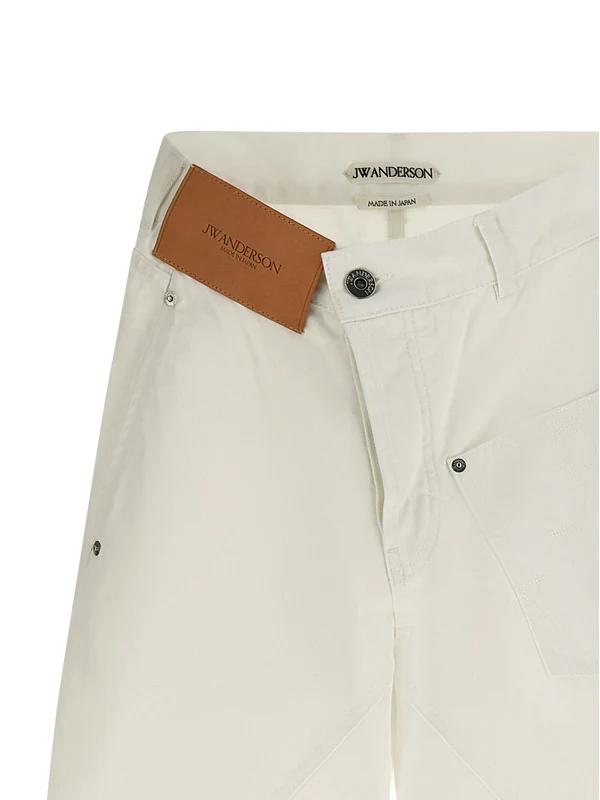 Jw Anderson White Denim Pants - Image 3