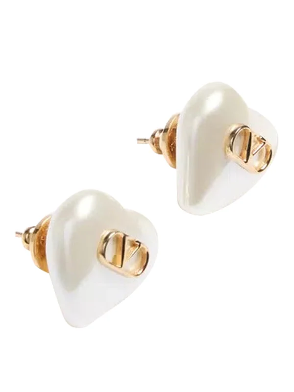 Valentino White Earrings - Image 2