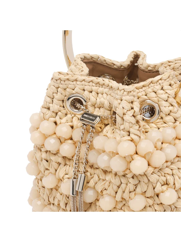 Jimmy Choo Beige Bucket Bags - Image 4
