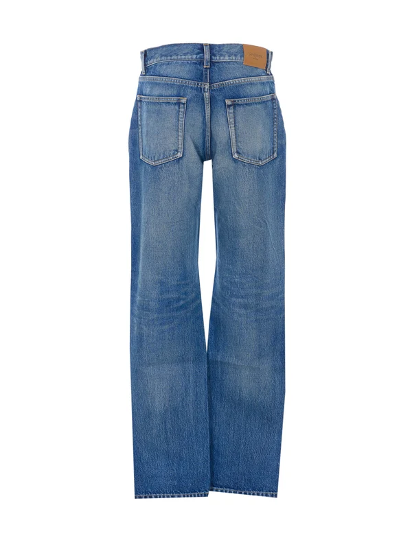 Saint Laurent Blue Denim Pants - Image 2
