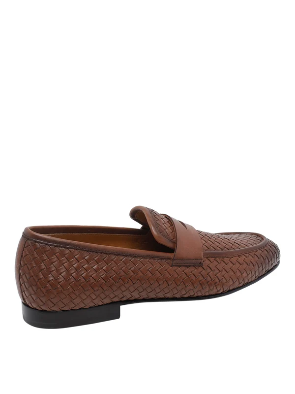 Stuart Weitzman Brown Penny Loafer - Image 3