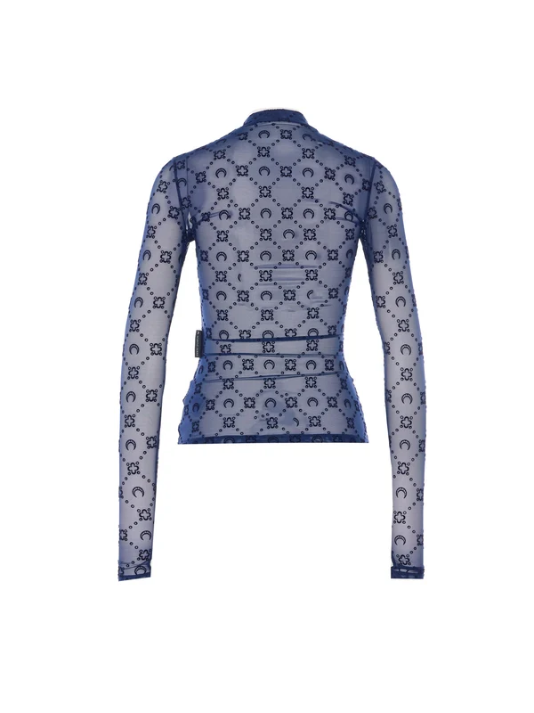 Marine Serre Blue Long Sleeve - Image 2