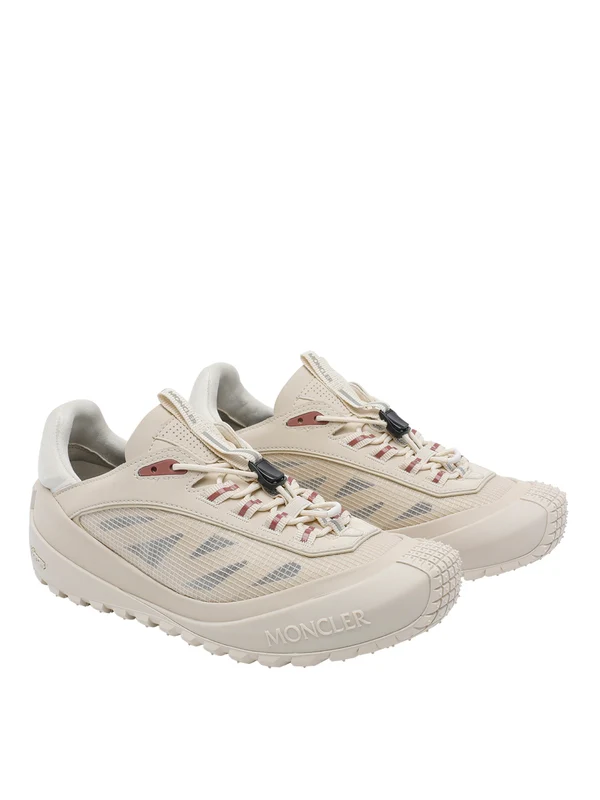 Moncler Beige Low Top Sneakers - Image 2