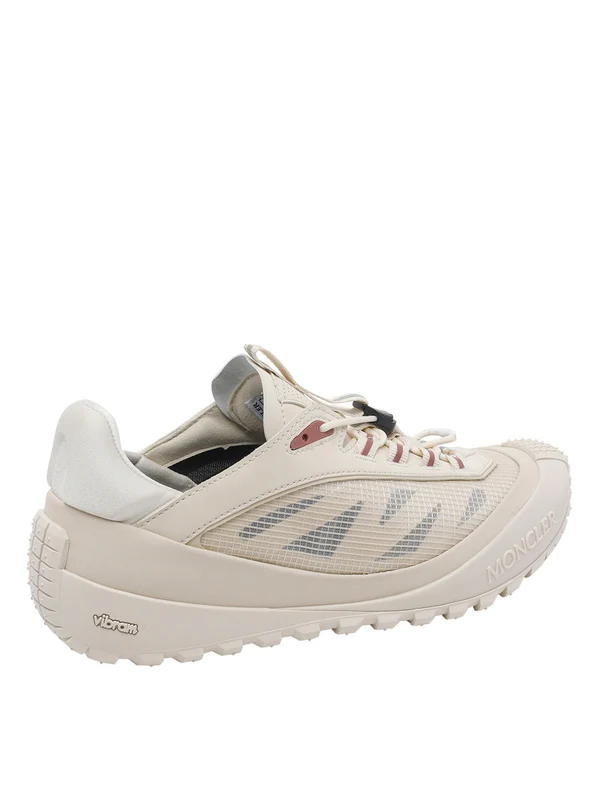 Moncler Beige Low Top Sneakers - Image 3
