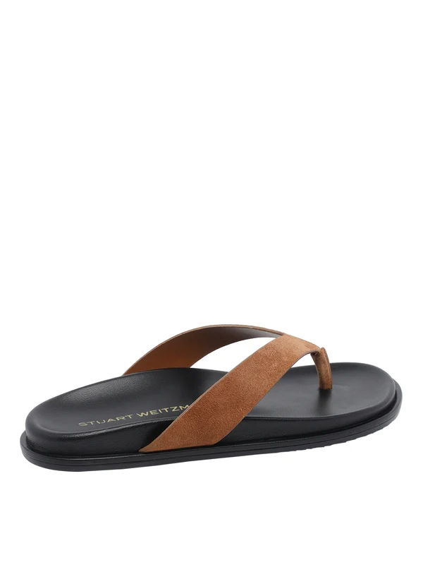 Stuart Weitzman Brown Flip Flops - Image 3