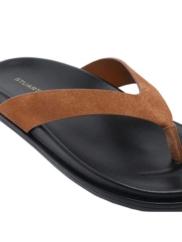 Stuart Weitzman Brown Flip Flops - Image 4