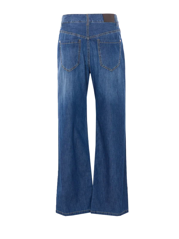 Brunello Cucinelli Blue Denim Pants - Image 2