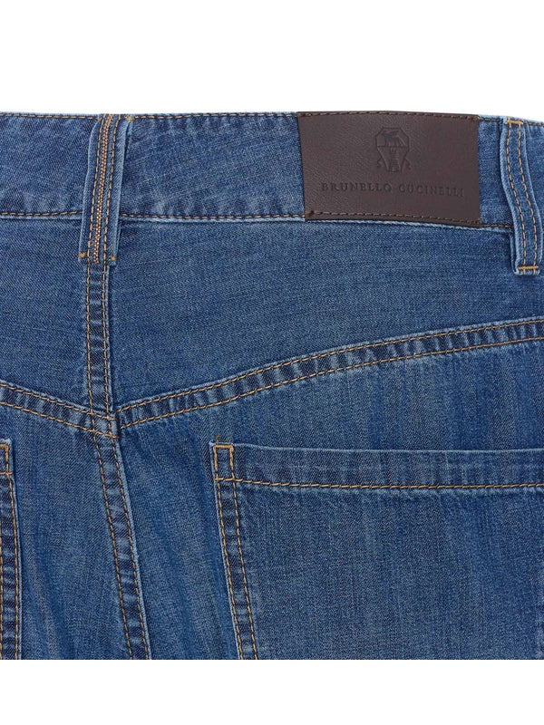 Brunello Cucinelli Blue Denim Pants - Image 3