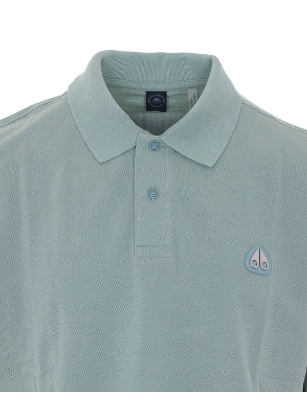 Moose Knuckles Blue Polo Shirts - Image 4