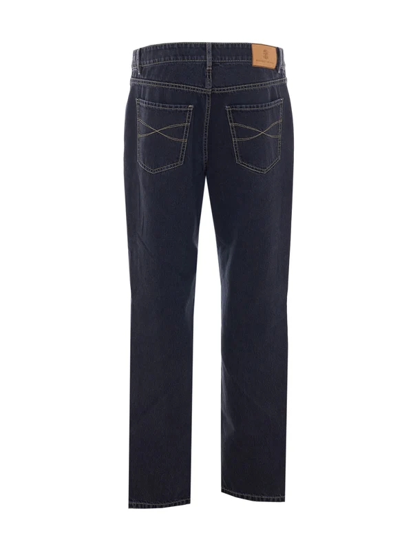Brunello Cucinelli Grey Denim Pants - Image 2