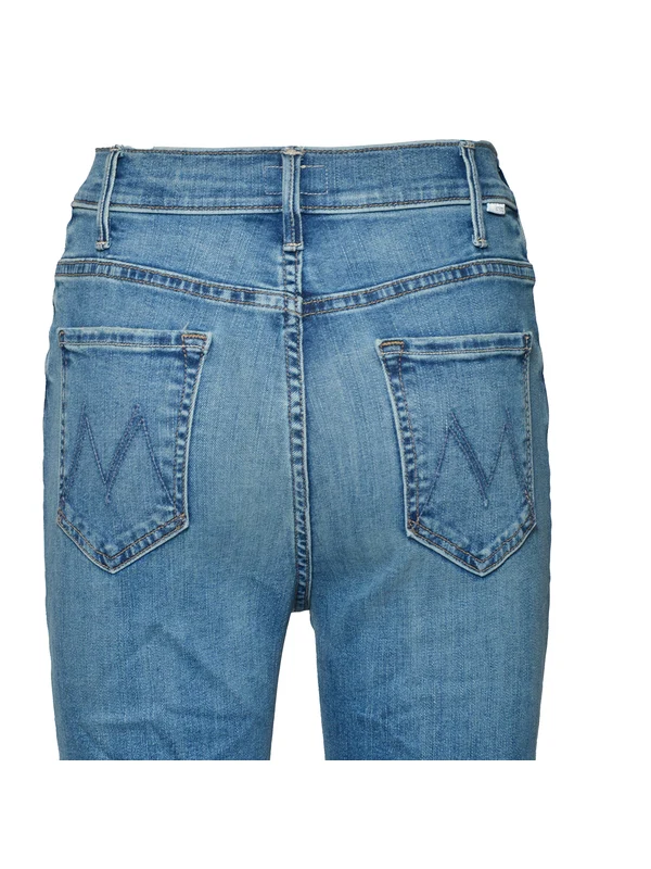 Mother Blue Denim Pants - Image 3