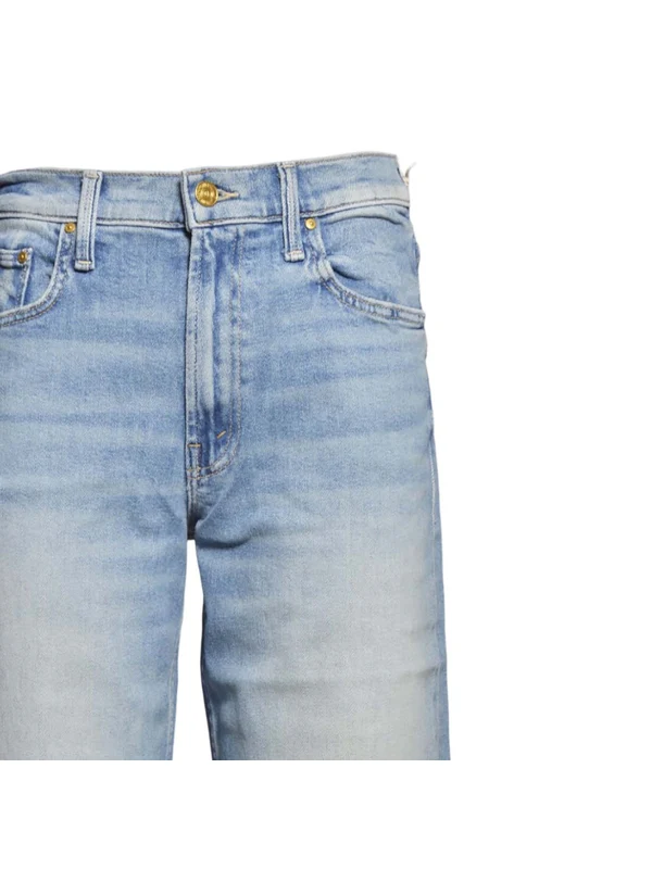 Mother Blue Denim Pants - Image 3