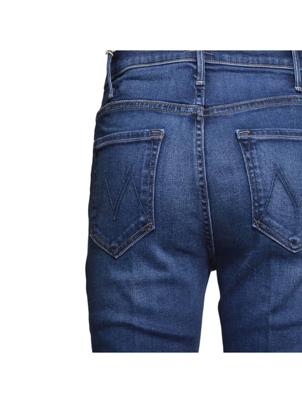Mother Blue Denim Pants - Image 3
