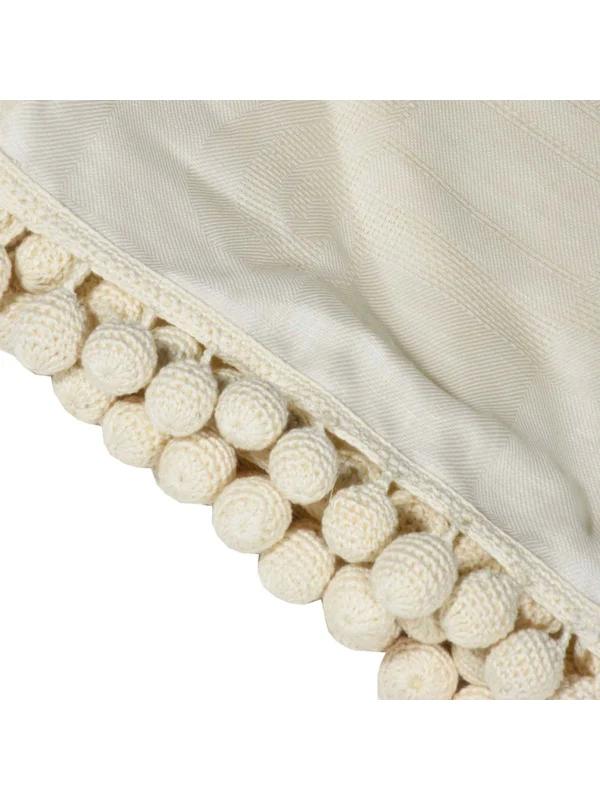 Max Mara Ivory Other Fabric Mufflers - Image 4