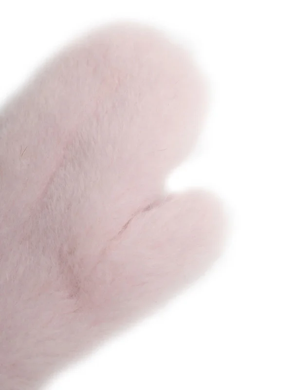 Max Mara Pink Beige Wool Gloves - Image 2