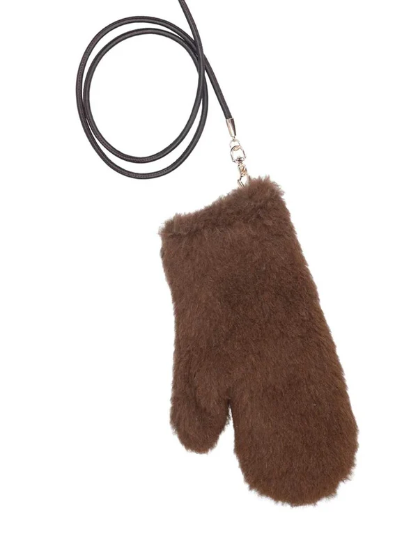 Max Mara Brown Wool Gloves - Image 2