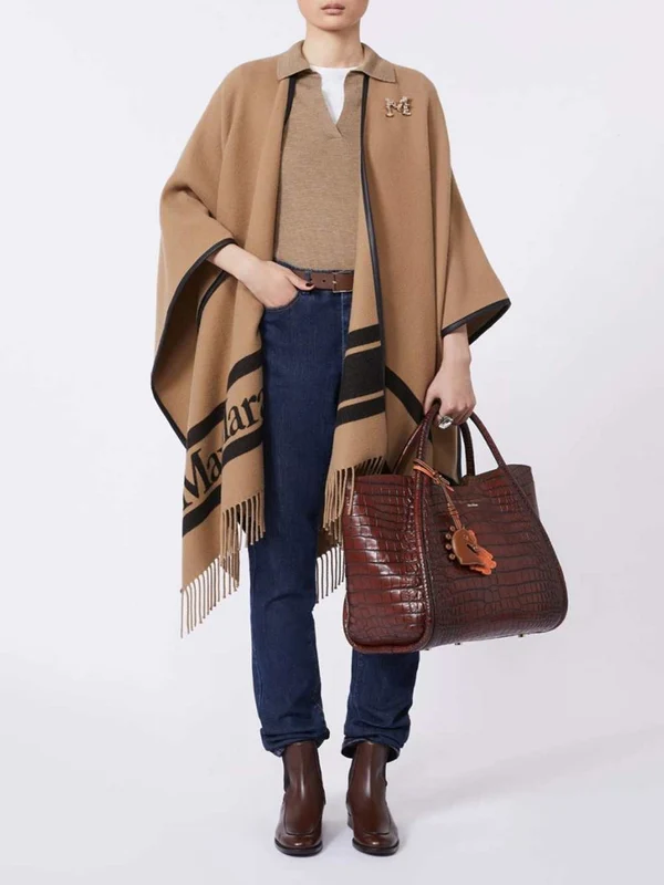 Max Mara Brown Wool Mufflers - Image 2