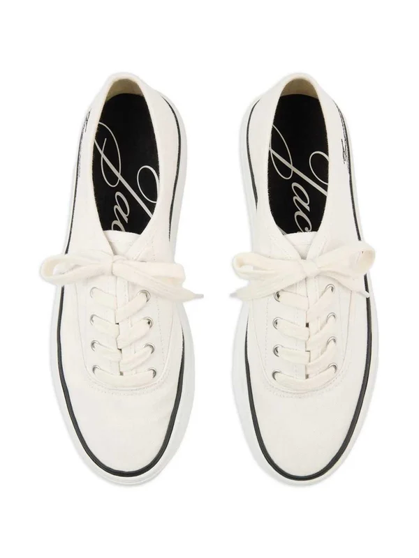Jacquemus White Low Top Sneakers - Image 3