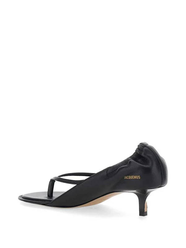 Jacquemus Black Sandal Heels - Image 4