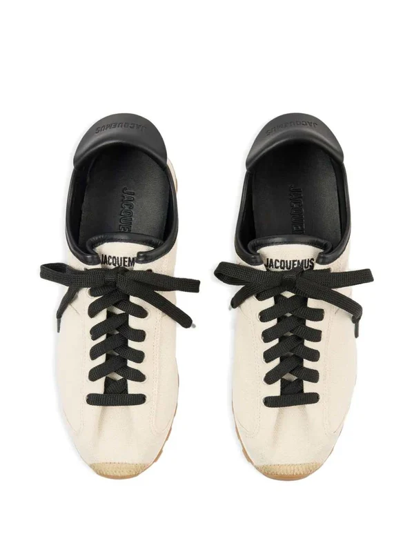 Jacquemus Beige Low Top Sneakers - Image 3