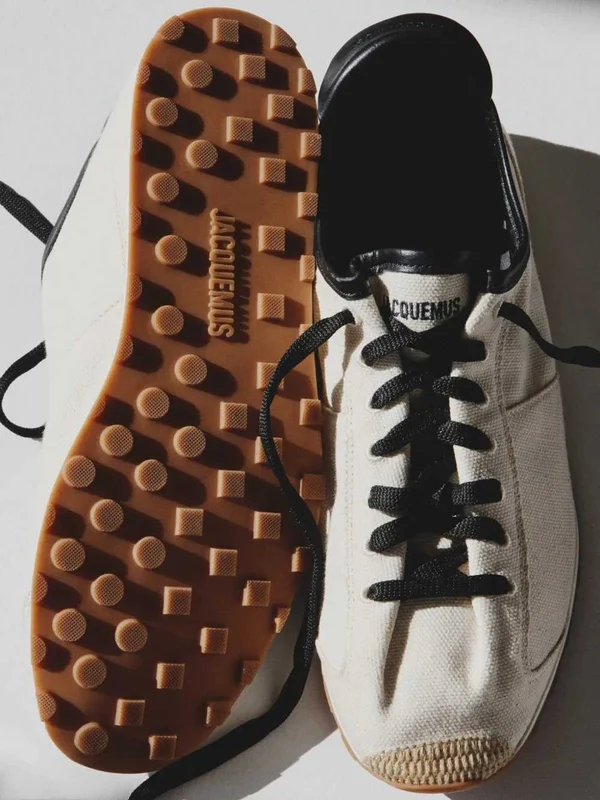 Jacquemus Beige Low Top Sneakers - Image 4