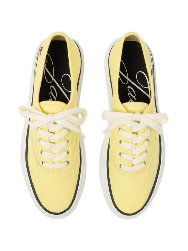 Jacquemus Yellow Low Top Sneakers - Image 3