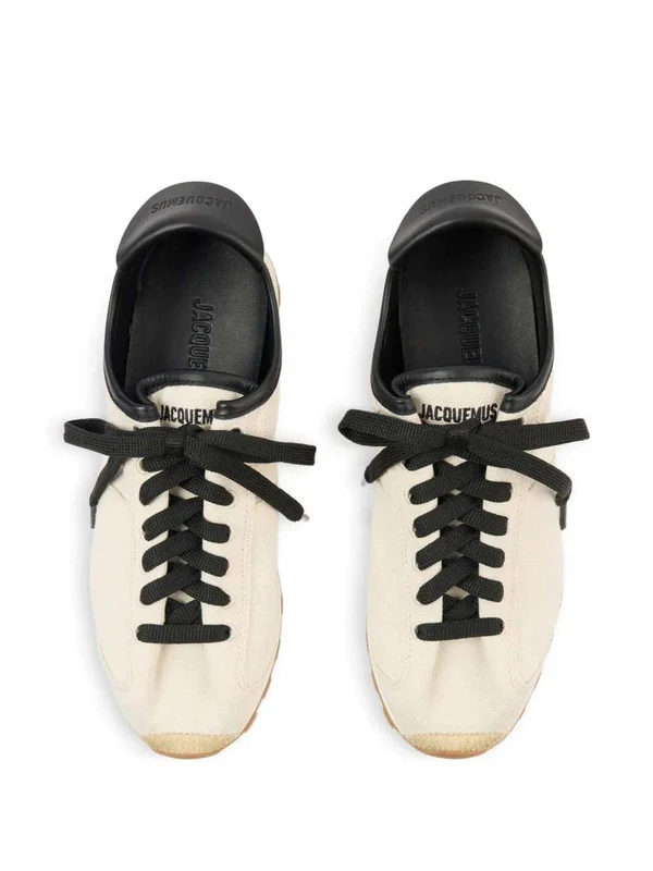 Jacquemus Beige Low Top Sneakers - Image 3