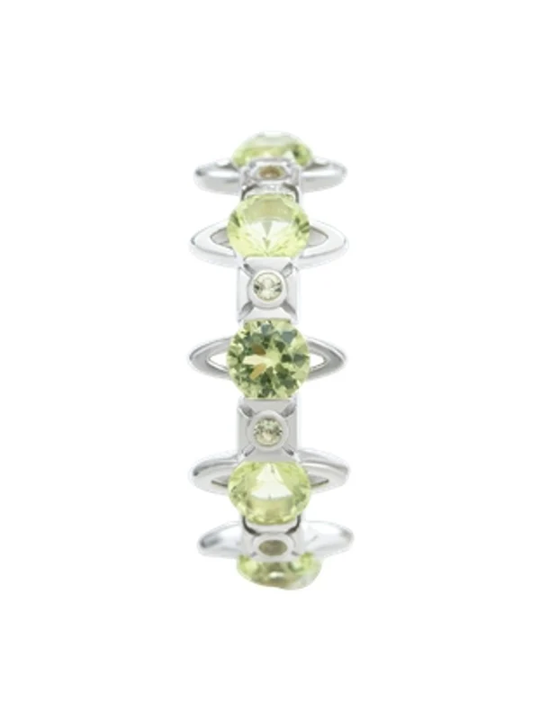 Vivienne Westwood Silver Green Rings - Image 2