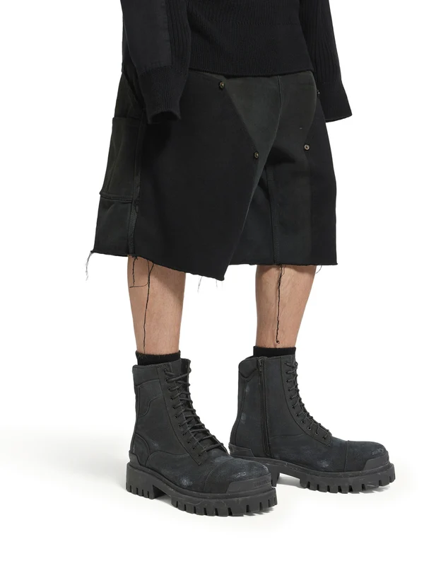 Balenciaga Black Lace-Up Boots - Image 2