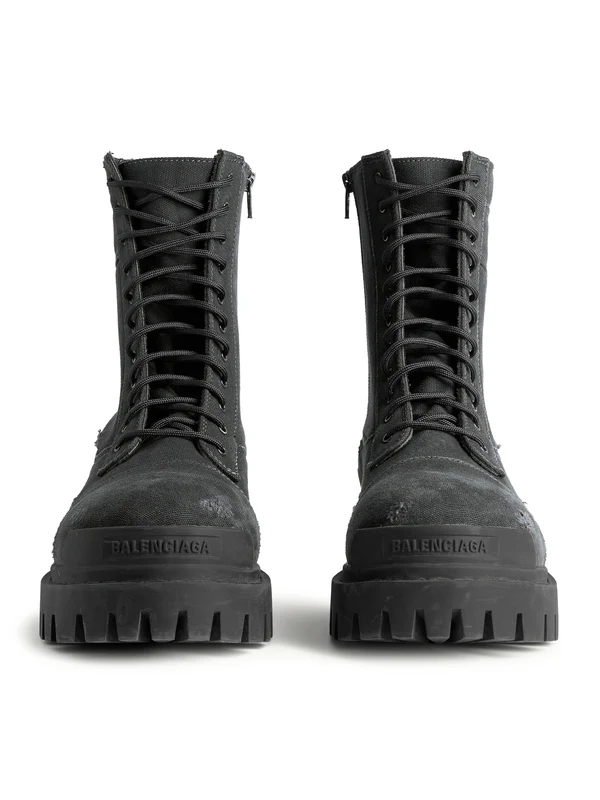 Balenciaga Black Lace-Up Boots - Image 5