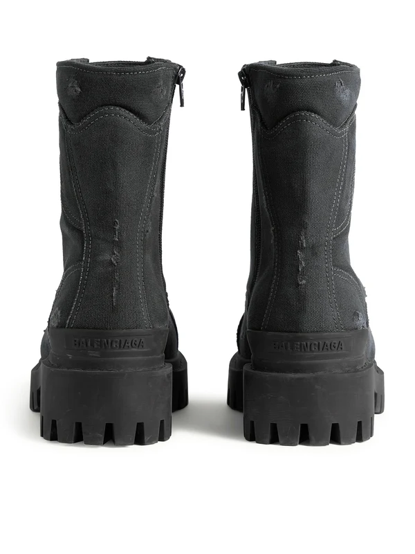Balenciaga Black Lace-Up Boots - Image 7