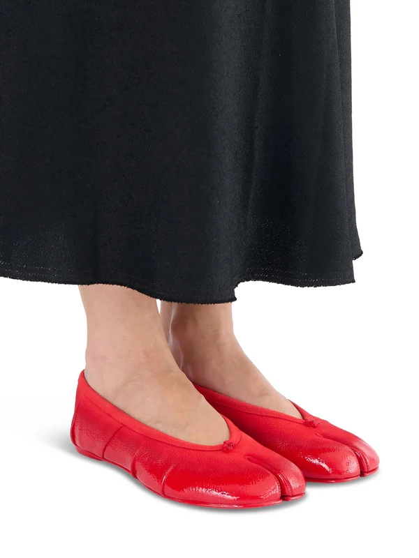 Maison Margiela Red Flat Shoes - Image 2