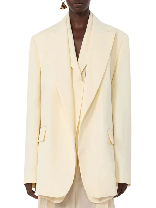 Sportmax Yellow Tailored Jackets - Image 3
