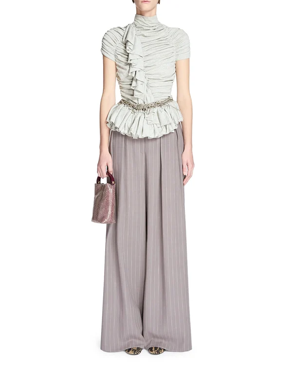 Dries Van Noten Purple Trousers - Image 2
