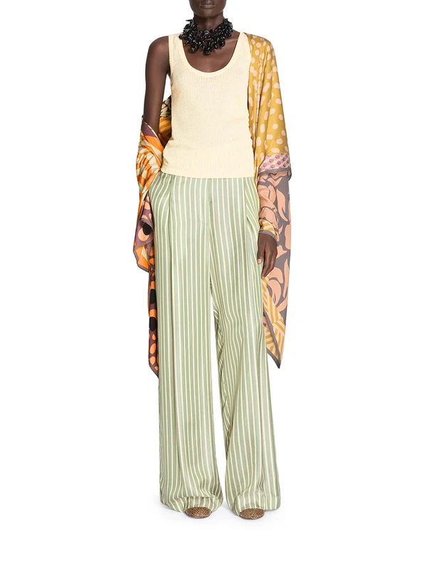 Dries Van Noten Green Trousers - Image 2